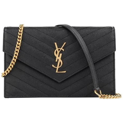 ysl monogram chain wallet vs envelope chain wallet|ysl monogram wallet price.